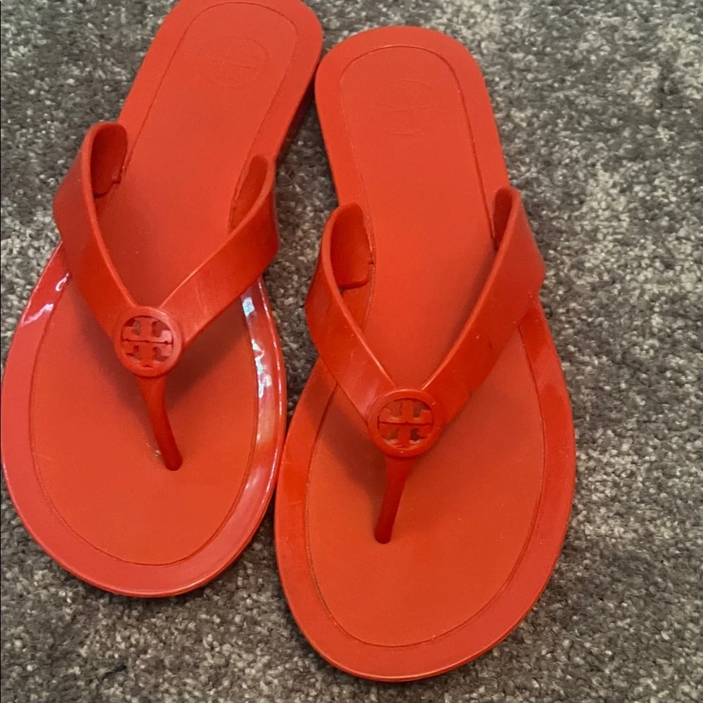 Red Flip Flop Sandals